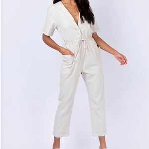 ❌SOLD❌ Princess Polly Cream Jumpsuit Small